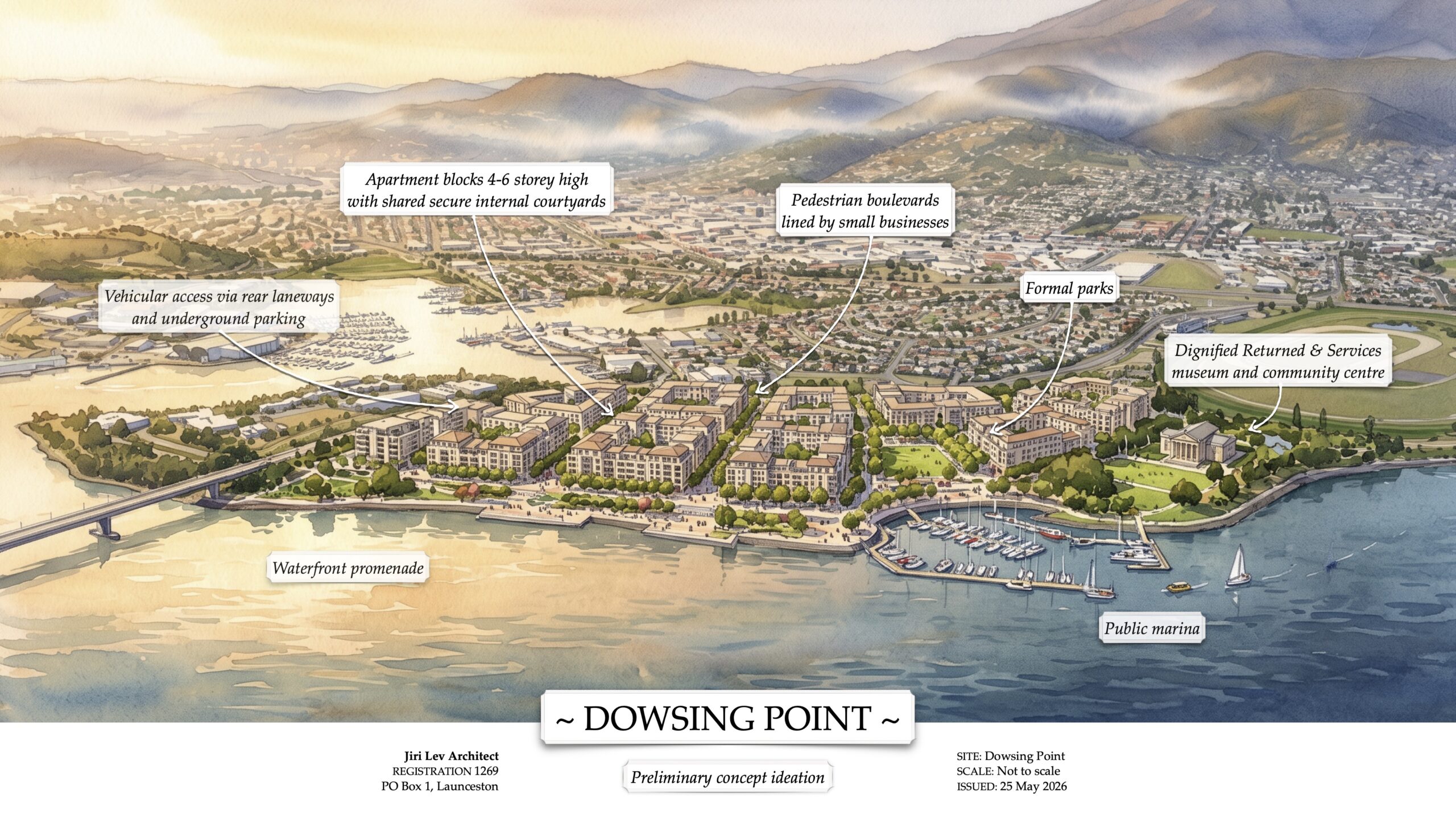 Dowsing Point housing masterplan concept